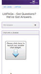Mobile Screenshot of libfaqs.montgomerycollege.edu
