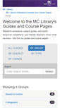 Mobile Screenshot of libguides.montgomerycollege.edu